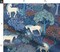 Unicorn Magic Woodland Fairy Tale Blue Cream Large Scale Fantasy Custom Printed Fabric by Spoonflower Various Fabrics by the Yard or Fat Quarter